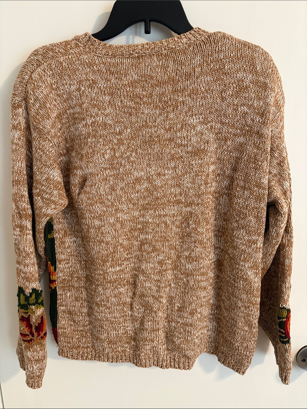 Koret Beige Cardigan with Autumn Cottage & Pumpkin Motif - Picture 7 of 10